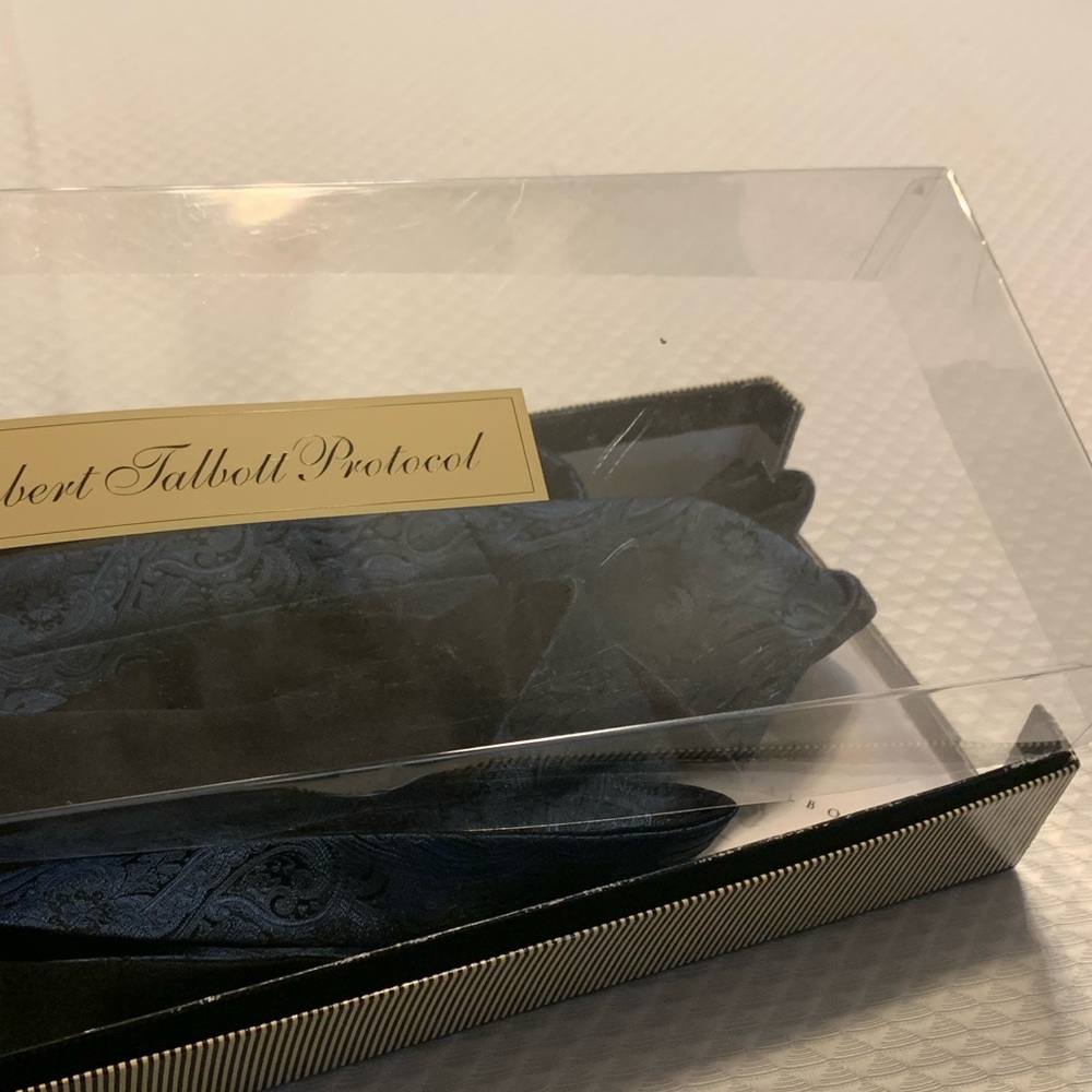 Robert Talbott Protocol Bow Tie And Cummerbund Se… - image 8